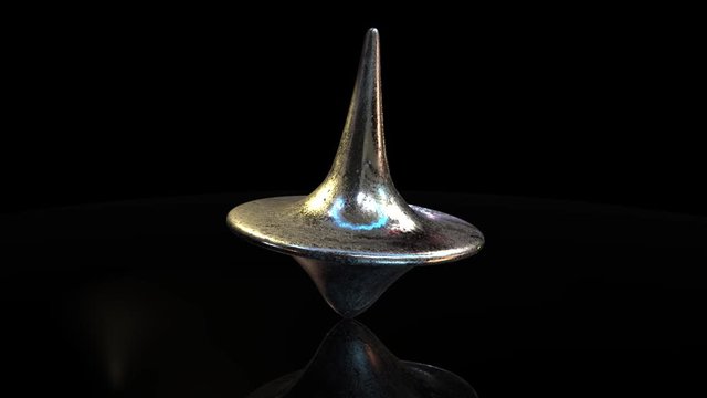 This content features a 3D spinning top.

