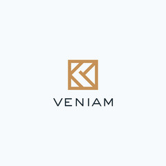 Fototapeta premium Letter K logo design vector template