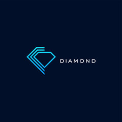 Diamond logo design icon vector template