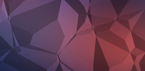 Fototapeta premium Polygonal background. Colorful wallpaper with geometric design. Digital 3d illustration.