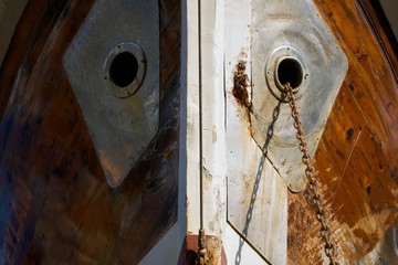 Ship's Nose of a Boat in the Shipbuilding Yard