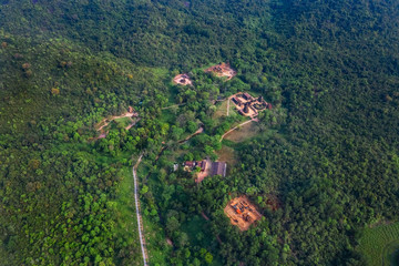 My Son Sanctuary is a large complex of religious relics comprises Cham architectural works. A UNESCO world heritage site in Quang Nam, Vietnam.  Located about 30 km west of Hoi An ancient town.