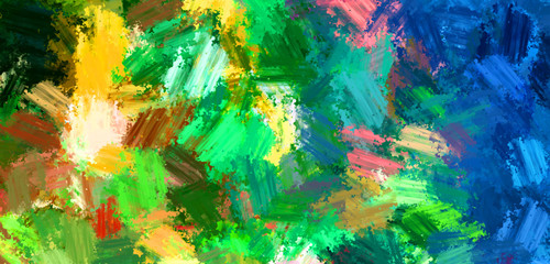 Brushed Painted Abstract Background. Brush stroked painting. Strokes of paint. 2D Illustration.