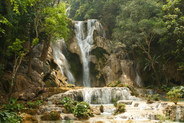 Fototapeta na wymiar waterfall in Laos