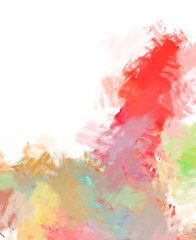 Brushed Painted Abstract Background. Brush stroked painting. Strokes of paint. 2D Illustration.