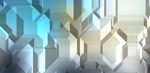 Polygonal background. Colorful wallpaper with geometric design. Digital 3d illustration.