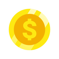 The best Coin icon, illustration vector. Suitable for many purposes.