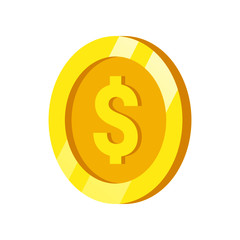 The best Coin icon, illustration vector. Suitable for many purposes.