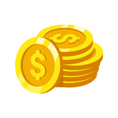 The best Coin icon, illustration vector. Suitable for many purposes.