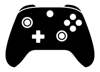 Advance game controller or gamepad flat vector icon for gaming apps and websites - obrazy, fototapety, plakaty