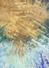 Brushed Painted Abstract Background. Brush stroked painting. Strokes of paint. 2D Illustration.
