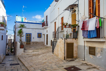 Alleyway. Polignano a mare. Puglia. Italy
