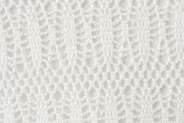 White crochet background
