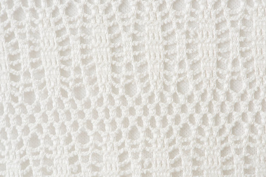 White Crochet Background