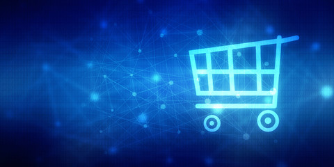 2d illustration Shopping Cart