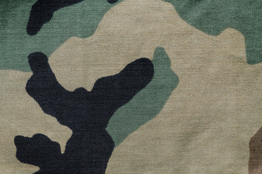 Camouflage fabric background