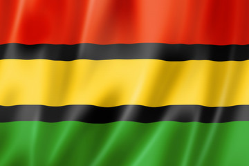 Obraz premium Dinka people ethnic flag, Africa