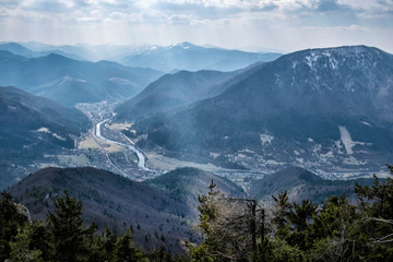 Fototapeta premium Wielka Fatra i Stankovany ze szczytu Sip na Słowacji
