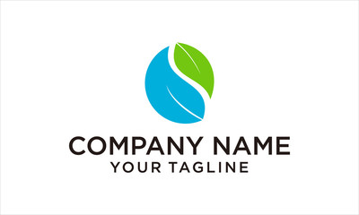 DUO LEAVES LOGO TEMPLATE