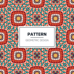 Seamless mandala islamic pattern. Vintage elements
