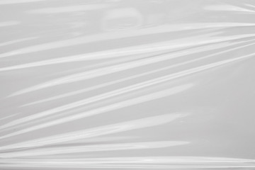 White plastic film wrap texture background