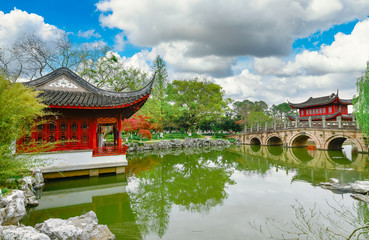 Fototapeta premium Landscape of Grand View Garden in Shanghai, China