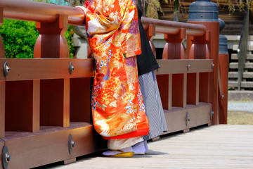 woman in traditional clothes
