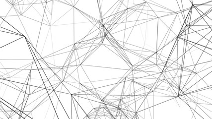 Digital plexus of lines. Network or connection. Abstract digital background. Vector illustration.