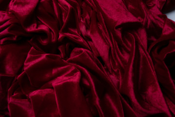 Texture, background. template. Silk fabric is colorful, This listing is for an exquisite and beautiful. BLEND dupioni silk fabric in red. Crepe de Chine, stone-washed , solid color scarlet red,