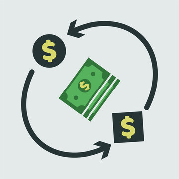 Cash flow icon vector illustration
