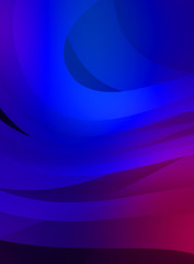 Abstract background with colorful gradient. Vibrant graphic wallpaper with stripes design. Fluid 2D illustration of modern movement.
