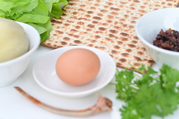 Traditional Jewish Passover Seder Plate