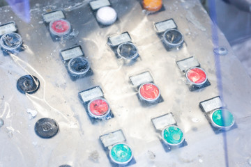 wood industry concept closeup control commands