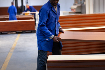 wood industry concept logistic man worker uniform