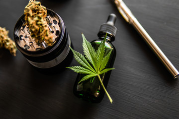 Product of marijuana. Electronic marijuana vaporizer