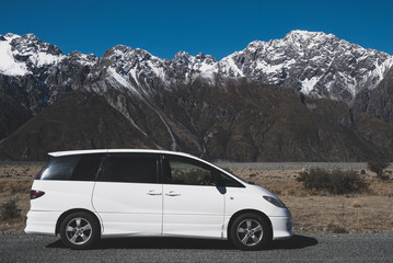 car in the mountains