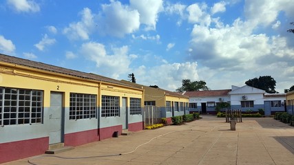 Fototapeta na wymiar Africa Elementary School Escola Maria Ana Mogas Matola, Maputo, Mozambique