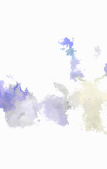 Watercolor painted background. Abstract Illustration wallpaper. Brush stroked painting. 2D Illustration.