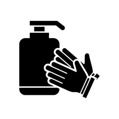 Cleaning Hand Soap Wash icon vector design templates