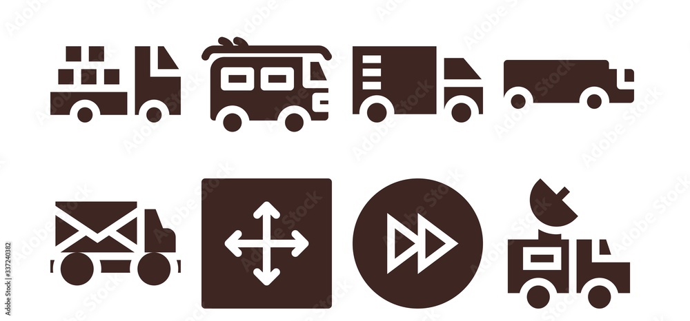 Canvas Prints moving icon set