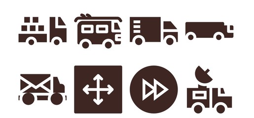 moving icon set