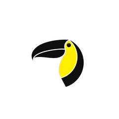 Toucan head. Logo. Tropical bird