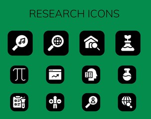 research icon set