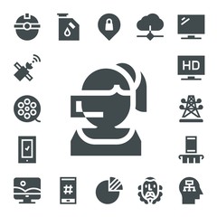 Modern Simple Set of technology Vector filled Icons