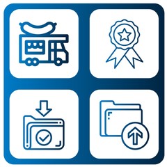 badge simple icons set