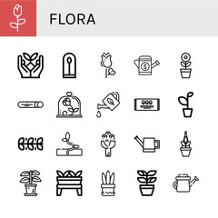 flora icon set