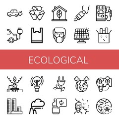 ecological icon set