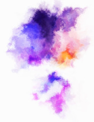 Watercolor painted background. Abstract Illustration wallpaper. Brush stroked painting. 2D Illustration.