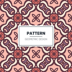 Seamless mandala islamic pattern. Vintage elements