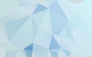 Obraz premium Light Silver, Gray vector polygon abstract template. Triangular geometric sample with gradient. A completely new template for your business design.